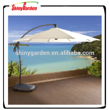 10' алюминия сад зонтик Патио консольные банан висит зонтик, сверхмощная конструкция консольный зонтик
